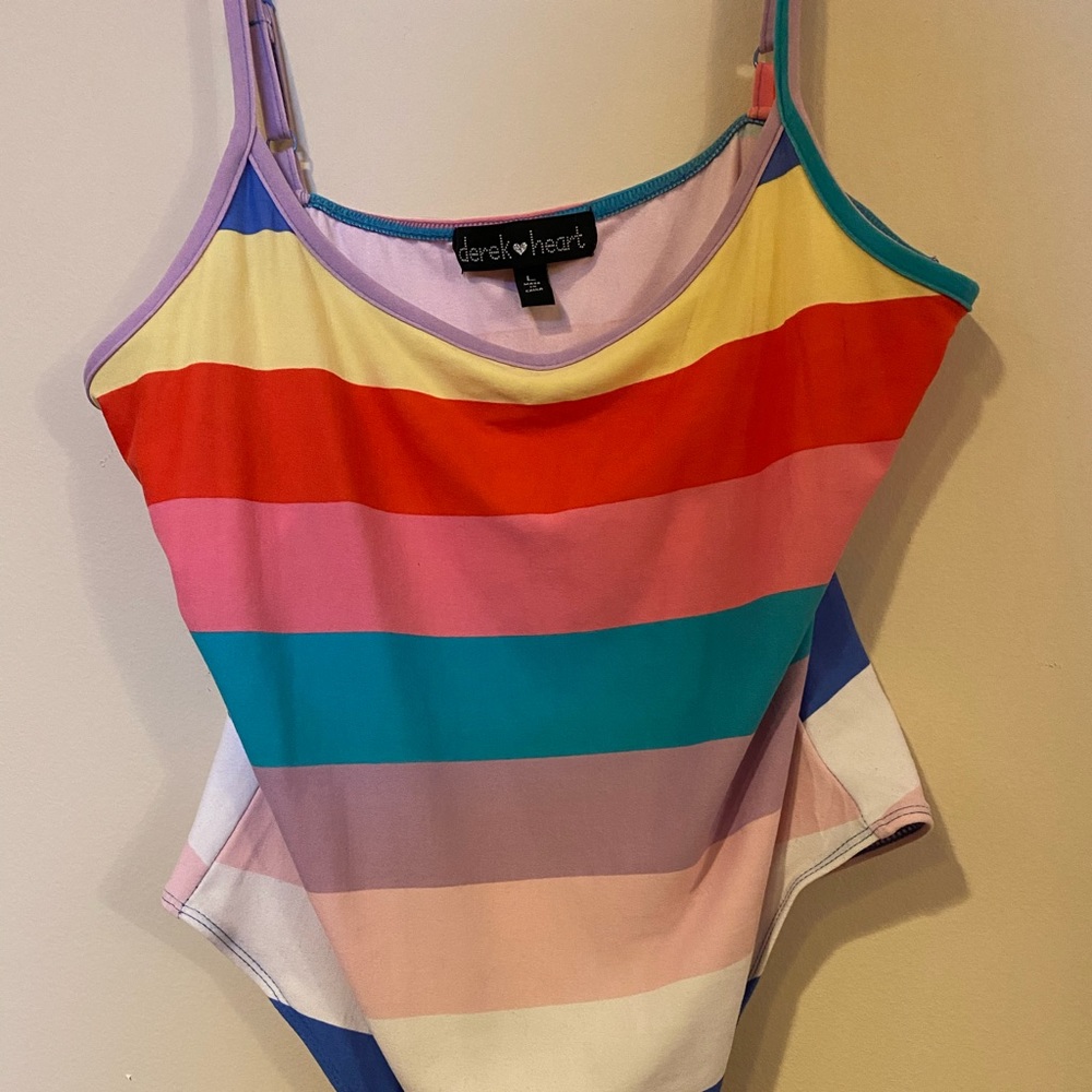 Forever21 Colorblock Cami Bodysuit